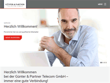 Tablet Screenshot of guenter-partner.de